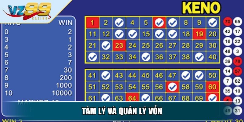Keno – Giải Mã Trò Chơi Xổ Số Thời Thượng Và Hấp Dẫn 4 Tâm lý và quản lý vốn